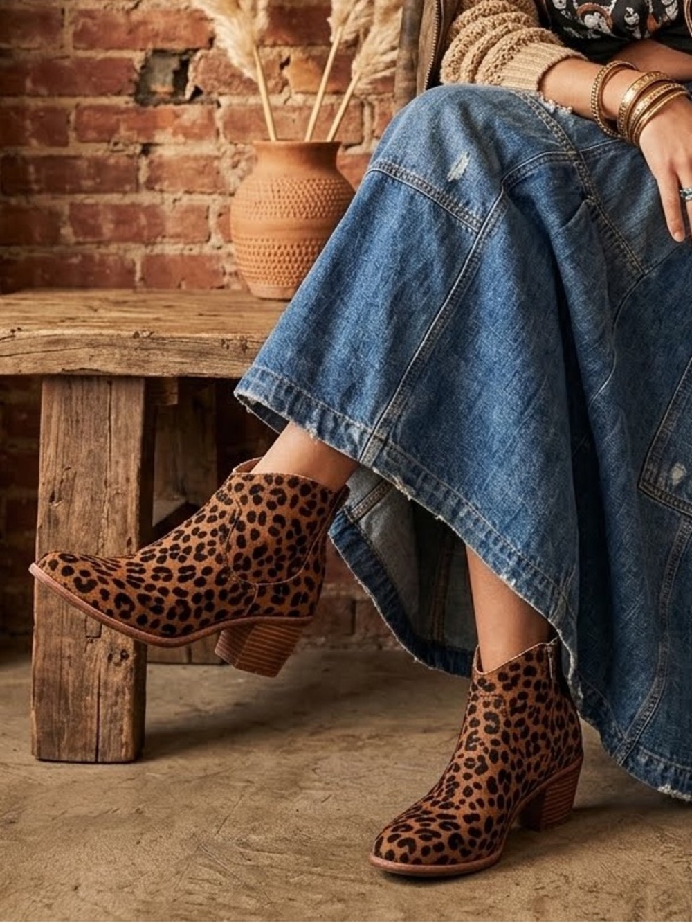 UGG Women's Kingsburg Leopard Ankle Boots. Size 8. EUC.